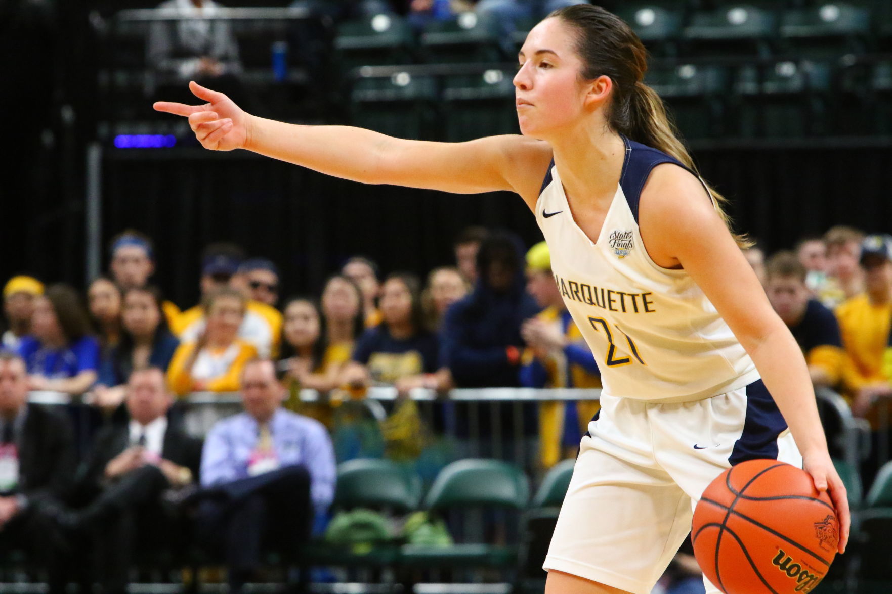 Gallery: Girls Basketball State Finals: Marquette Catholic vs. Vincennes Rivet